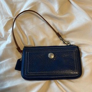 Coach wristlet- blue